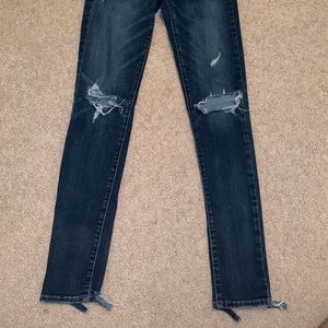 Distressed jeans